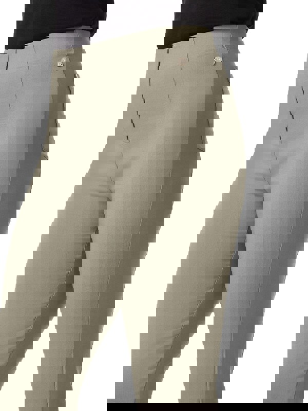 PennyPlain Cropped Bengaline Trousers - Sage