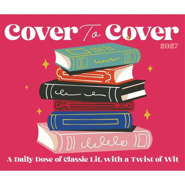 Cover to Cover Desk Calendar 2027, Desk Calendars, Day To View, History & Literature, Gift