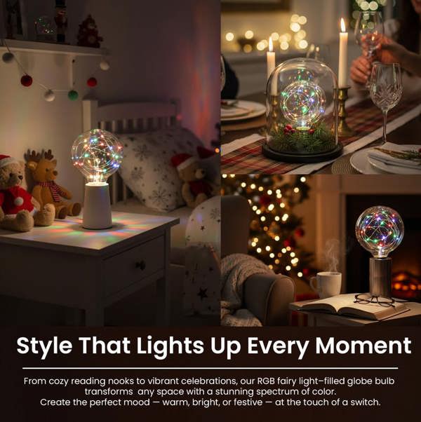 BELL Lighting E27 RGB Fairy LED Globe Bulb Colour Changing Decorative Light