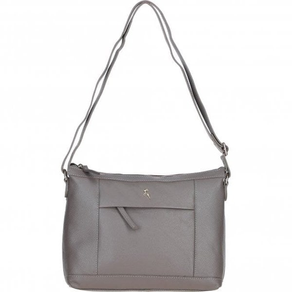'Windsor' Real Leather Shoulder Bag: AJ1