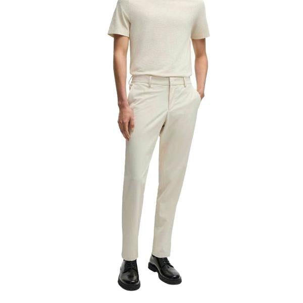 Boss Mens Genius Chinos - White - 