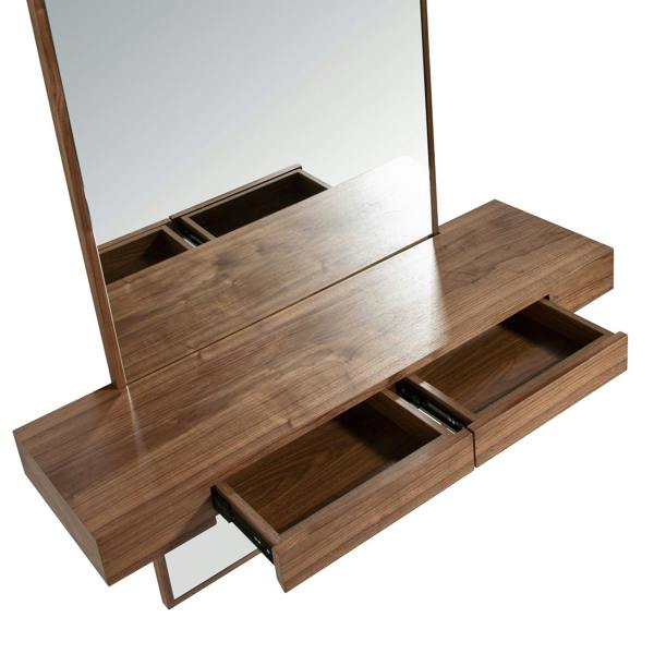 Angel Cerdá Rectangular walnut wall mirror 3235