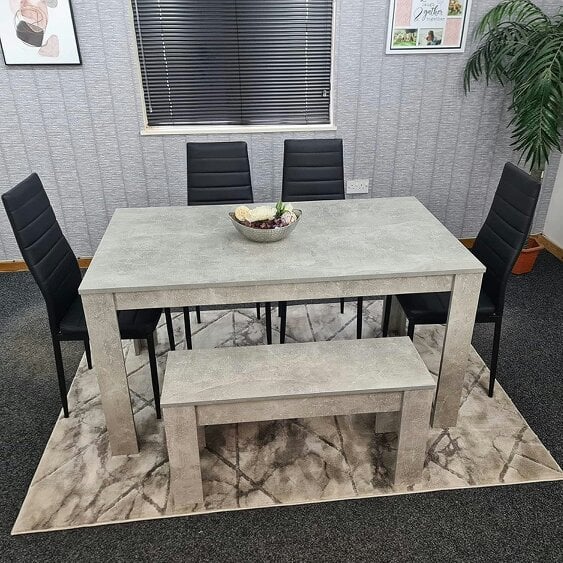 Kosy Koala Dining Table Set with 4 Chairs Dining Room and Kitchen table set of 4, and Bench