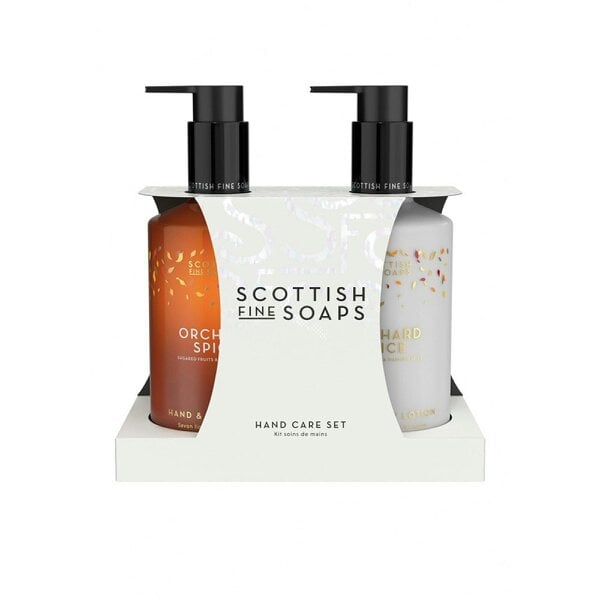 Scottish Fine Soaps Scottish Fine Soaps Orchard Spice Hand Care Set 2X300ml Pump Bottles Duo