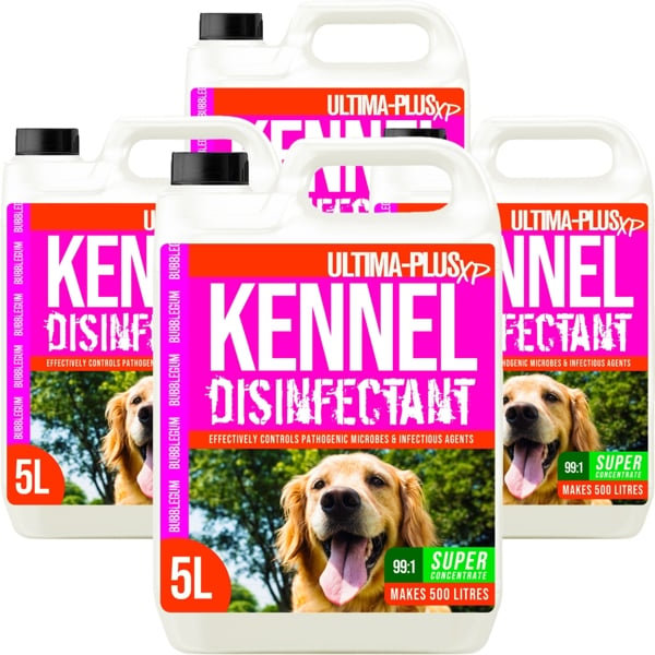 Ultima Plus XP ULTIMA-PLUS XP Kennel Kleen - Disinfectant, Cleaner, Sanitiser & Deodoriser - Concentrated Formula Kennel Cleaner 20L Bubblegum
