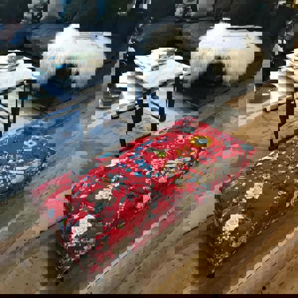 Contemporary handmade floor ottoman bench UK
