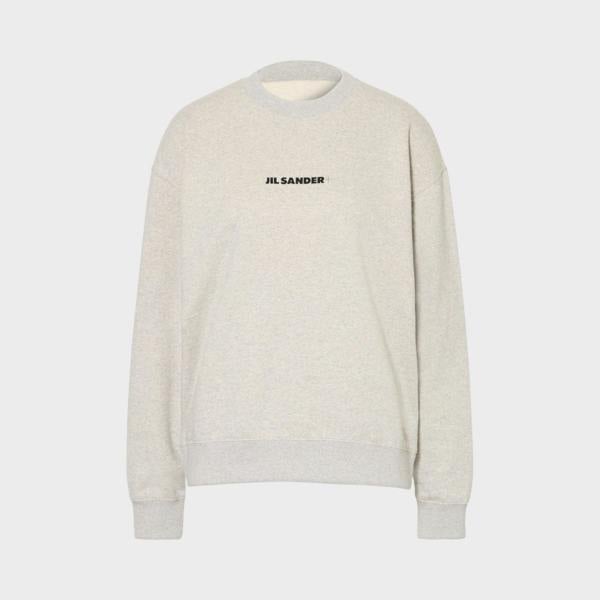 Jil Sander Terry Logo Sweatshirt Grey
