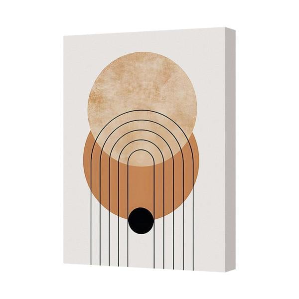 Benjamin Tate Design Modern Geometric Canvas Wall Art Circles And Arches Abstract