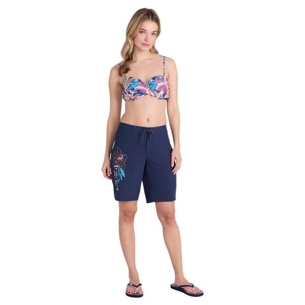 Animal Womens/Ladies Nora Quick Dry Floral Board Shorts - Navy - 