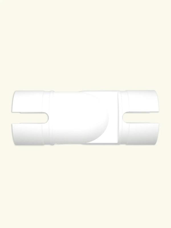 Matt white adjustable elbow