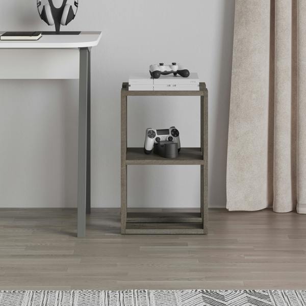 Decortie Lonie Modern Bedside Table Nightstand with Storage Width 34cm