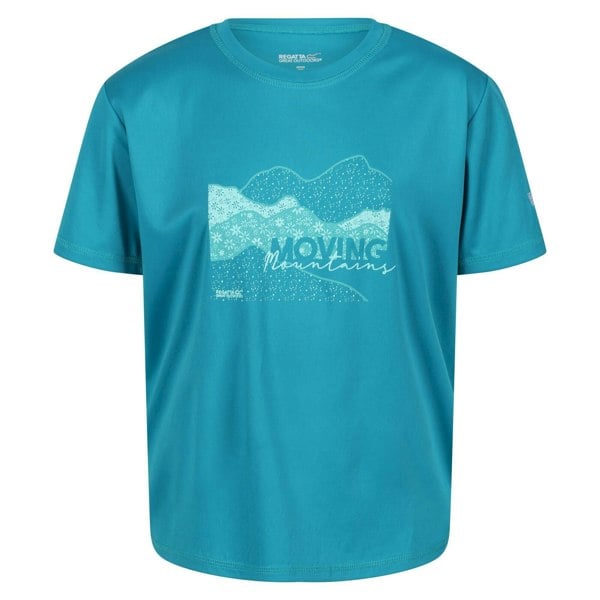 Regatta Kids Alvarado VI Mountain T-Shirt - Enamel Blue