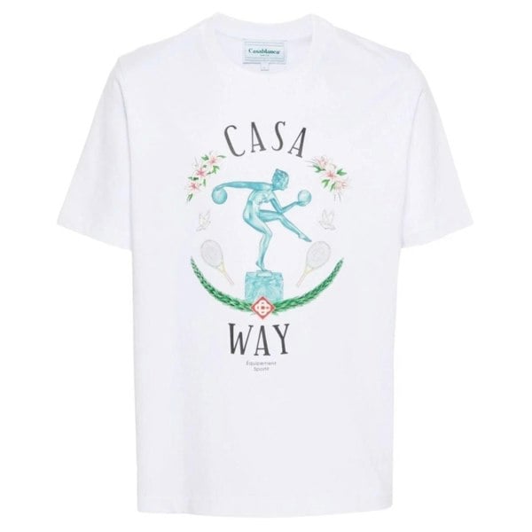 Casablanca Statue En Marbe Design White T-Shirt S