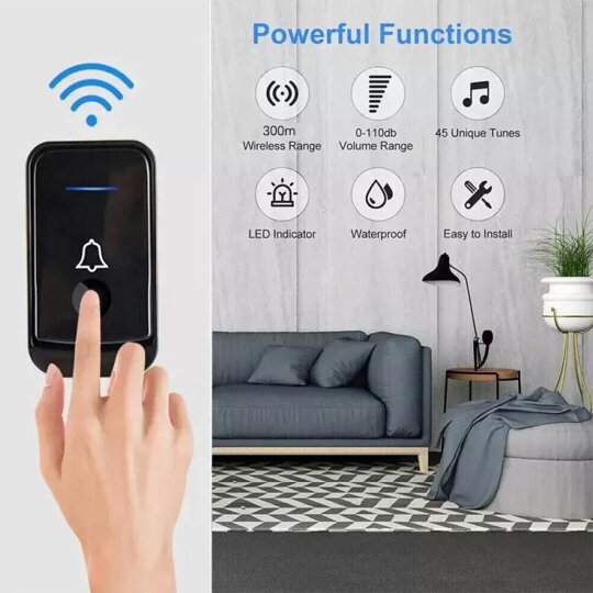 Havendro Wireless Door Bells Waterproof Long Range Plug in Home Cordless Doorbell