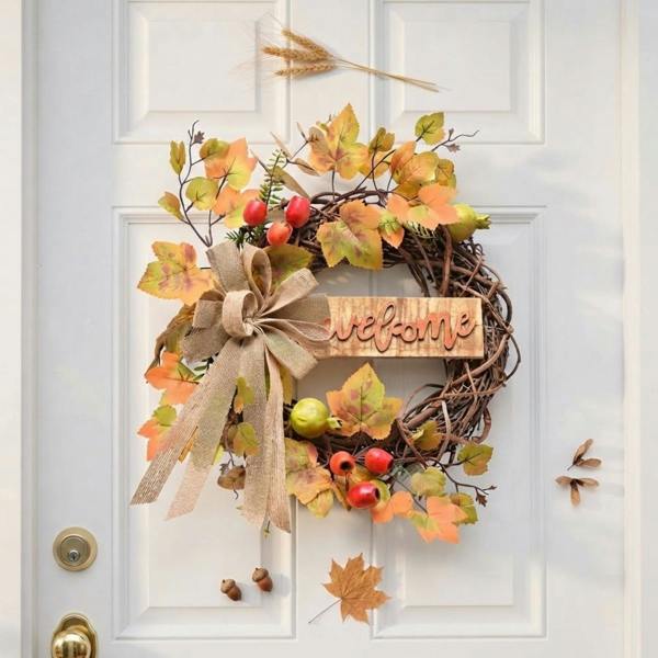 Garden Greatness Natural Harvest Welcome Wreath