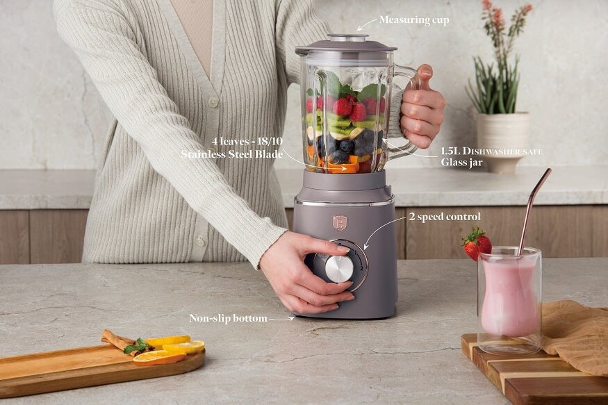 Berlinger Haus Table Blender with 1.5L GLASS Jar,1000 W Berlinger Haus BH9496