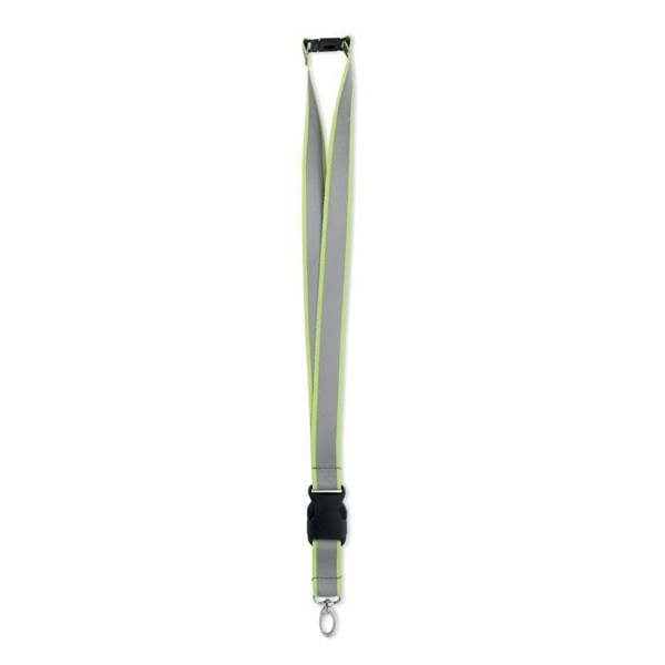 MidOcean Tosee Rainbow RPET Reflective Lanyard - Neon Yellow - 