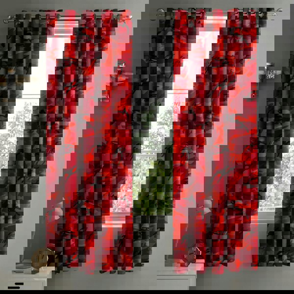 Velosso Camouflage Eyelet Curtains - 168cm x 137cm