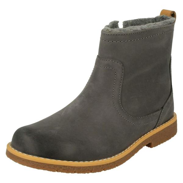 Clarks Girls Clarks Stylish Ankle Boots Comet Frost