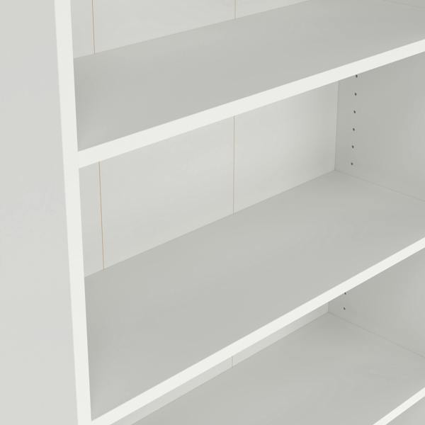 Furniture To Go Basic Tall Wide (4 Shelves) 4 Door Combination Unit in White