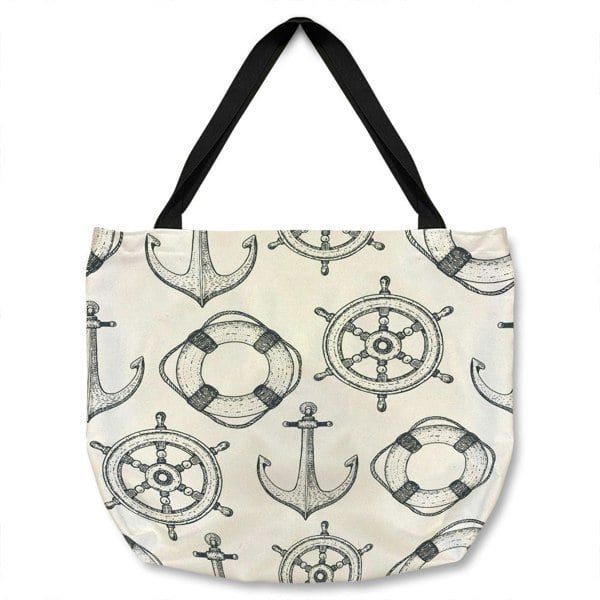 Benjamin Tate Design Anchor & Wheel Tote bag