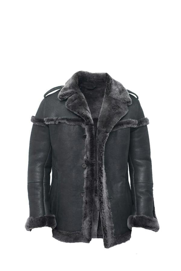 Infinity Leather Mens Merino Sheepskin Suede Jacket with Tie Belt-Kingsbridge