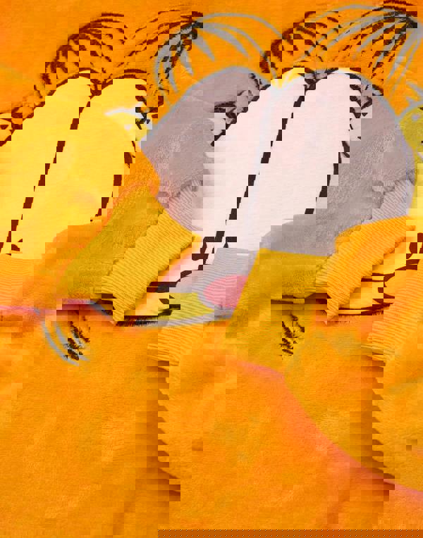 Garfield Unisex Kids Orange Novelty Face Blanket Hoodie