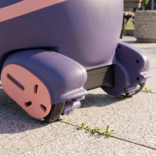 12V Electric Wiggle Car, 2-In-1 Kids Ride On Toy with 2 Speeds, Soft Start, PU Wheels, RGB Lights, Up to 60 kg, Pink
