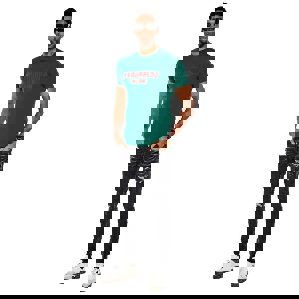 Dsquared2 Cool Fit T-Shirt Green Red Print XS