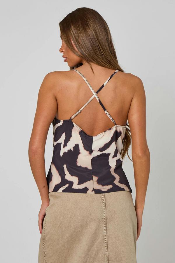 Urban Bliss Tort-Detail Cowl Neck Camisole