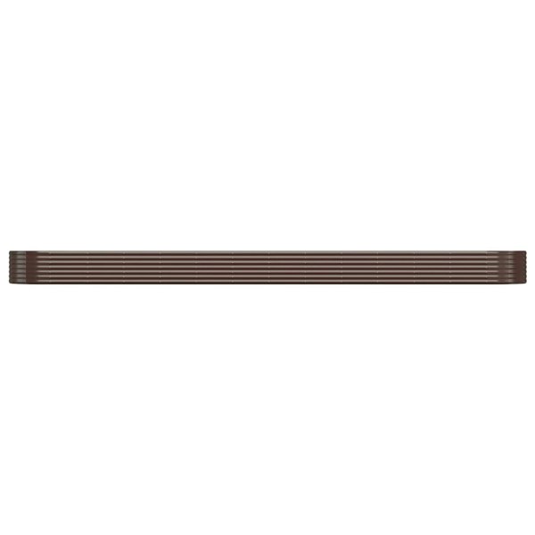 Berkfield Garden Raised Bed Powder-coated Steel 544x100x36 cm Brown