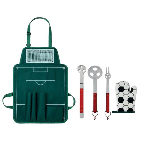 MidOcean Donau Bally Football BBQ Tool Set - Green - 