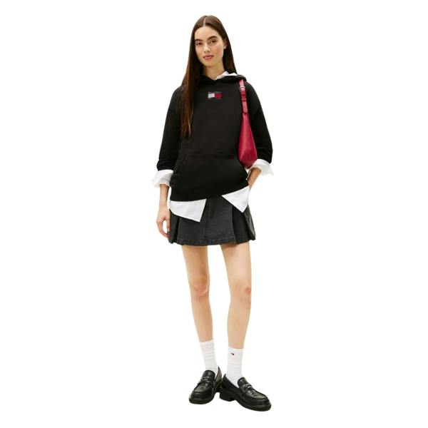 Tommy Jeans Womens/Ladies Cotton Regular Hoodie - Black - 