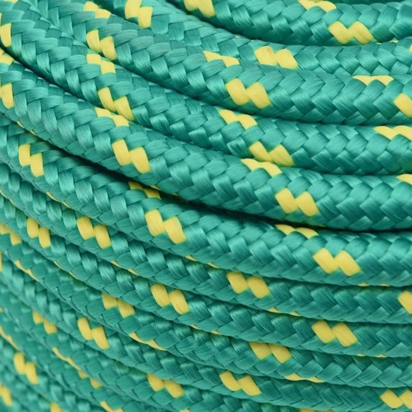 Berkfield Boat Rope Green 14 mm 25 m Polypropylene