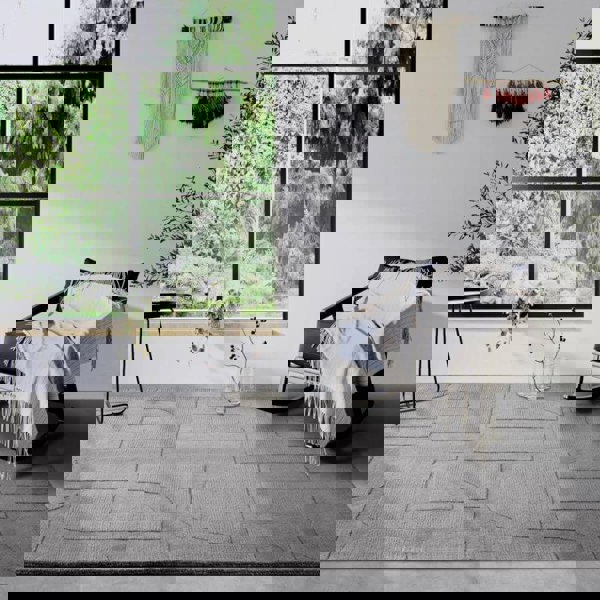 The Rugs Hand-Woven Wool Rug - Elegant Abstract Designs