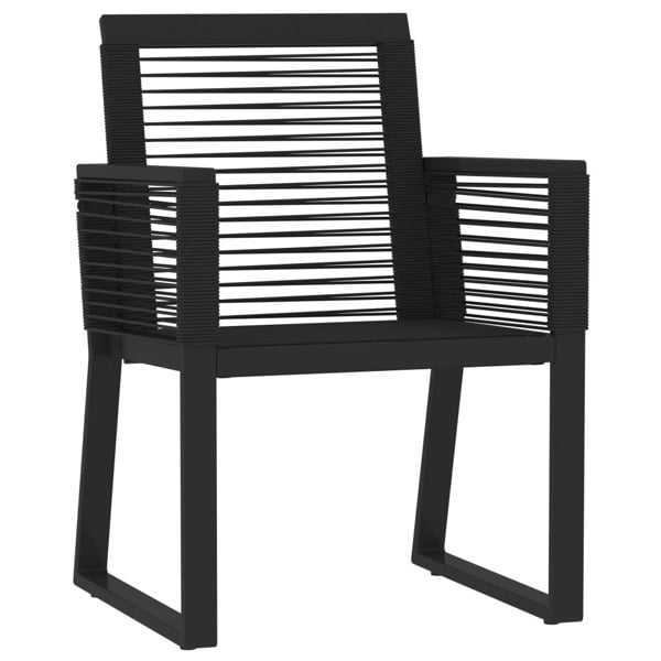 Berkfield 5 Piece Garden Dining Set Black