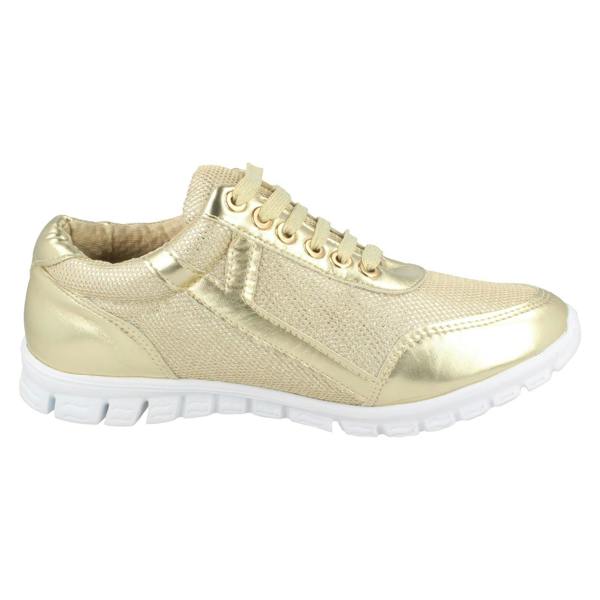 Spot On Ladies Waves Lace Up Trainers