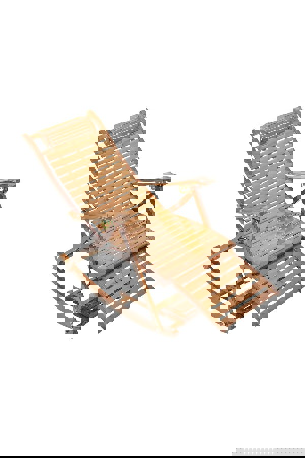 Living and Home Bamboo Rocking Chair Foldable Recliner