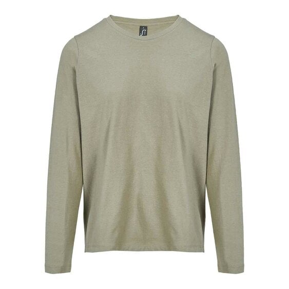 SOLS Womens/Ladies Monarch Long-Sleeved T-Shirt - Khaki