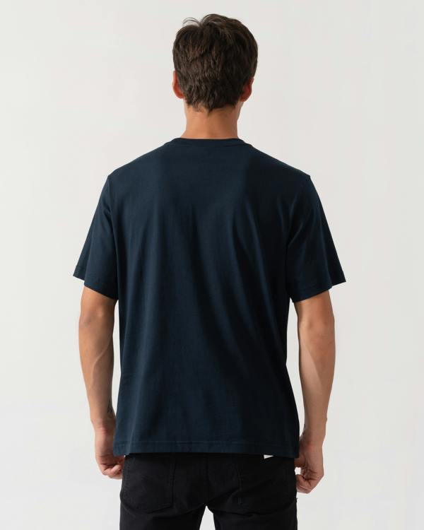 back of Moose Knuckles Mens Yul Classic T-Shirt - Navy 833