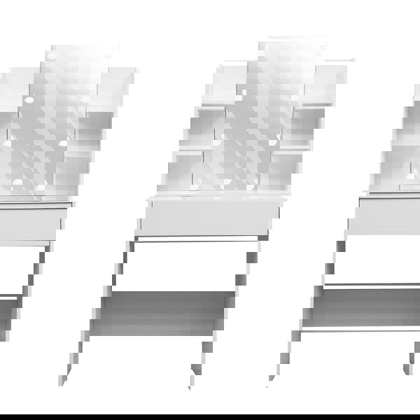 139.5cm H Modern Hollywood Vanity Desk with Lighted Mirror Dressing Tables Living and Home