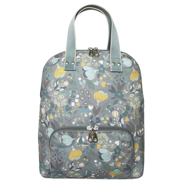 Earth Squared Floral Cotton Canvas Backpack