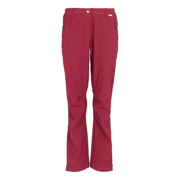 Regatta Great Outdoors Womens/Ladies Geo Softshell II Regular Leg Trousers - Rumba Red - 