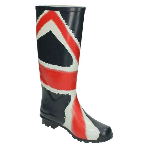 Spot On Ladies Spot On Union Flag Wellington Boots