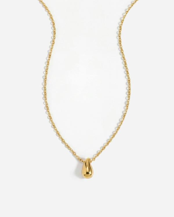 Elk & Bloom Twotone 14K Gold Karma Drop Pendant Necklace