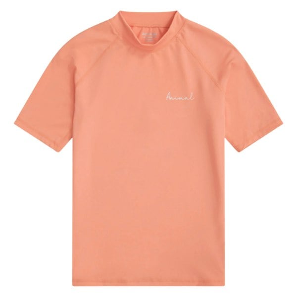 Animal Womens Daisy Logo Rash Top - Light Pink