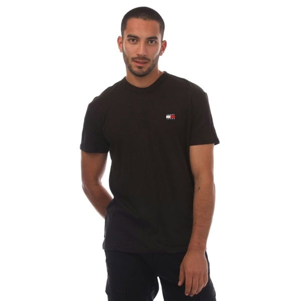Tommy Jeans Mens Tonal Badge T-Shirt - Black