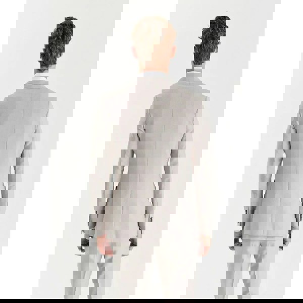 Paul Andrew Mayfair - Men's Stone Birdseye Double Breasted Blazer