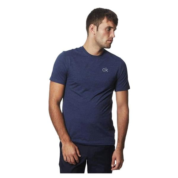 Calvin Klein Mens Newport Golf T-Shirt - Navy Marl - 