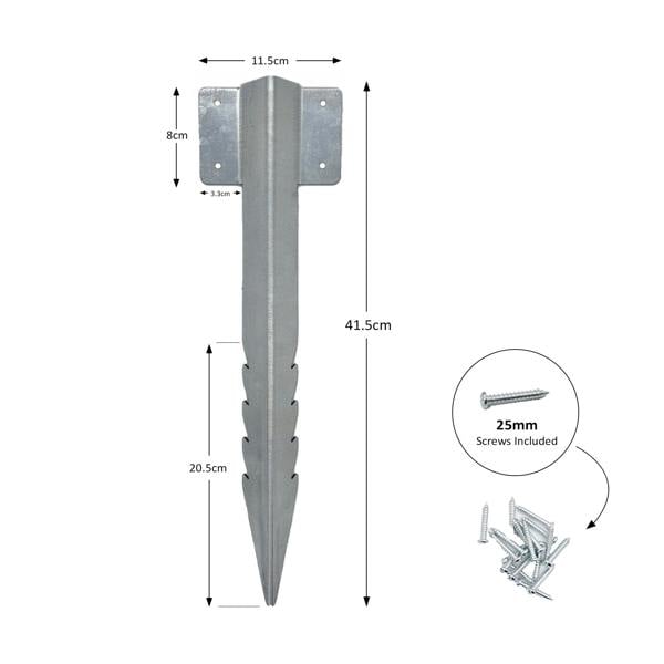 Nicoman Metal Railway Sleepers Brackets For Landscape, Lawn and Driveway Path Edging